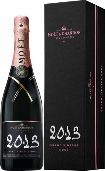 Шампанское Moet & Chandon, "Grand Vintage" Rose, 2013, gift box