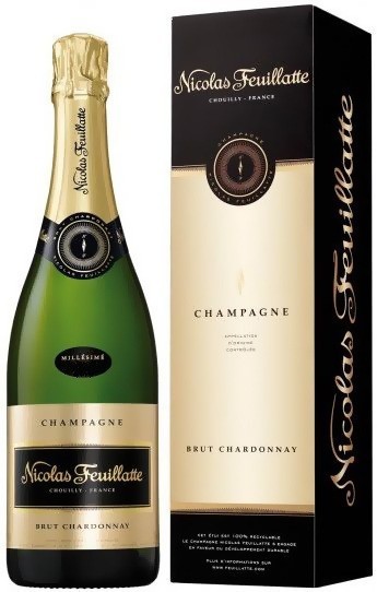 Шампанское Nicolas Feuillatte, Blanc de Blancs Chardonnay, 2008, gift box
