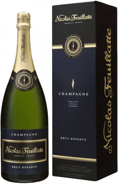 Шампанское Nicolas Feuillatte, Brut Reserve Particuliere, gift box, 1.5 л