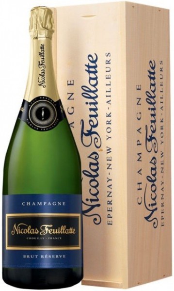 Шампанское Nicolas Feuillatte, Brut Reserve Particuliere, wooden box, 1.5 л