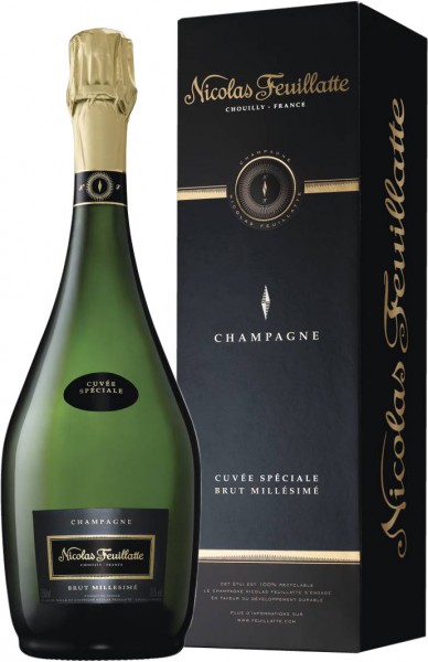 Шампанское Nicolas Feuillatte, "Cuvee Speciale" Millesime Brut, 2008, gift box