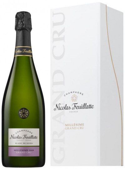 Шампанское Nicolas Feuillatte, Grand Cru Brut Blanc de Noirs, Pinot Noir, 2008, gift box