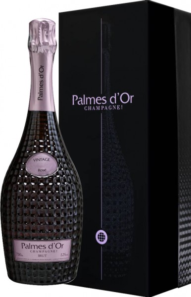 Шампанское Nicolas Feuillatte, "Palmes D'Or" Brut Rose, 2005, gift box