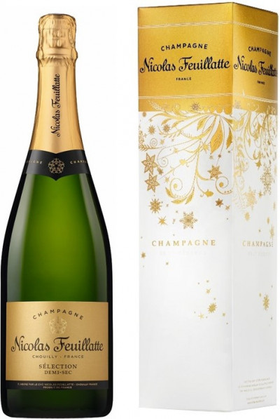 Шампанское Nicolas Feuillatte, Selection Demi-Sec, gift box
