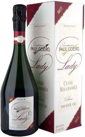 Шампанское Paul Goerg, Brut Millesime Premier Cru "Cuvee Lady F.", 2002, gift box