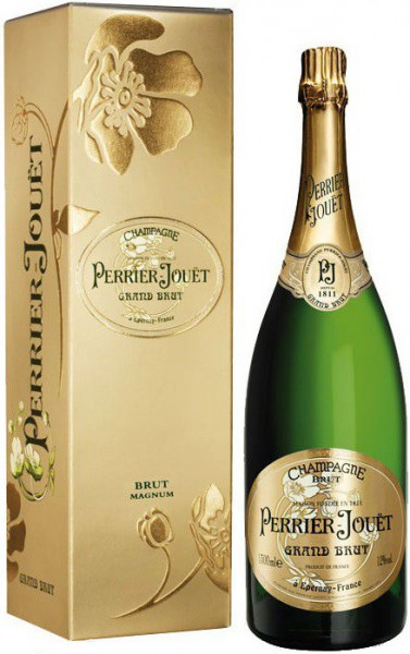 Шампанское Perrier-Jouet, Grand Brut, Champagne AOC, gift box, 1.5 л