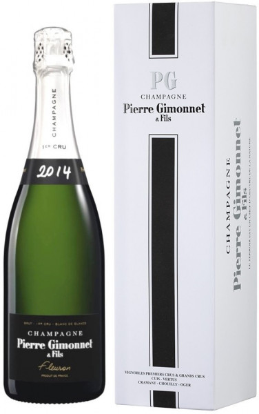Шампанское Pierre Gimonnet & Fils, "Fleuron" Blanc de Blancs Brut 1er Cru, Champagne AOC, 2014, gift box