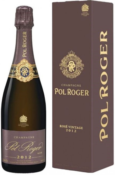 Шампанское Pol Roger, Brut Rose, 2012, gift box