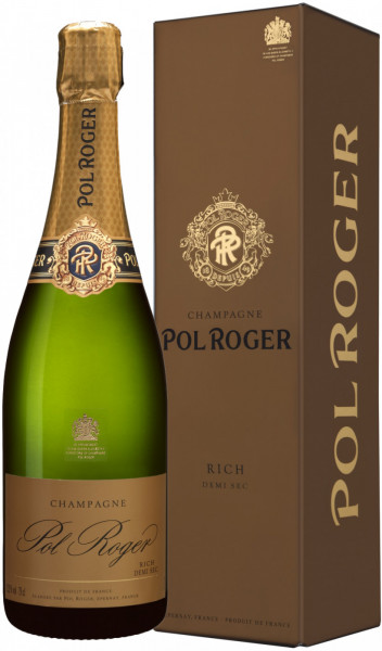 Шампанское Pol Roger, Rich, Extra Cuvee de Reserve, gift box