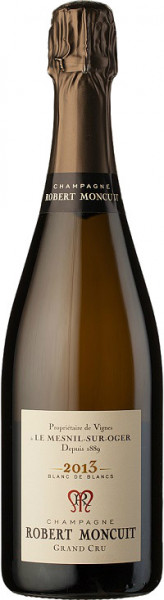 Шампанское Robert Moncuit, Blanc de Blancs Grand Cru Extra Brut, Champagne AOC, 2013