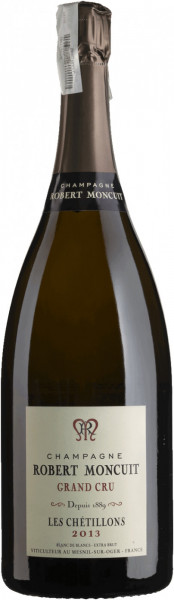 Шампанское Robert Moncuit, "Les Chetillons" Grand Cru Blanc de Blancs Extra Brut, Champagne AOC, 2013, 1.5 л