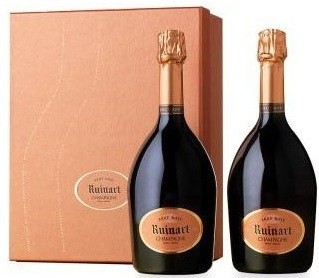 Шампанское Ruinart, Rose, gift set of 2 bottles in box