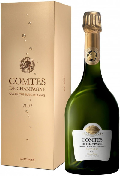 Шампанское Taittinger, "Comtes de Champagne" Blanc de Blancs Brut, 2007, gift box