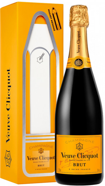 Шампанское Veuve Clicquot, Brut, gift box "Magnet Message"