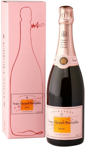 Шампанское Veuve Clicquot, Brut Rose, with gift box