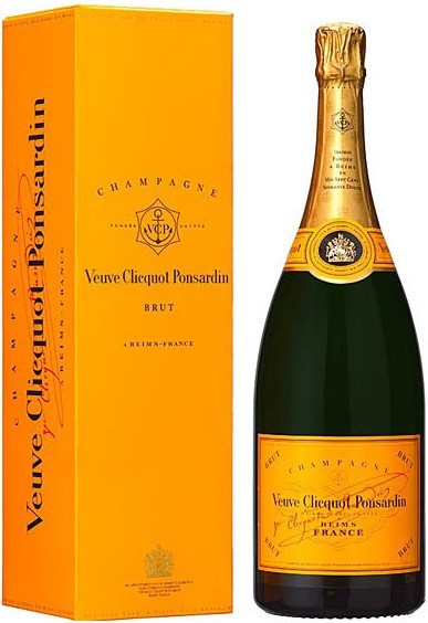 Шампанское Veuve Clicquot Brut with gift box, 1.5 л