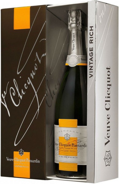 Шампанское Veuve Clicquot Rich Reserve, 2004, with gift box
