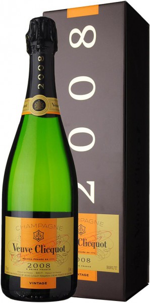 Шампанское Veuve Clicquot, Vintage, 2008, with gift box