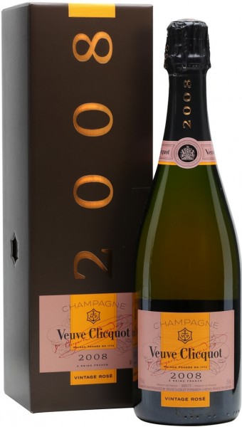 Шампанское Veuve Clicquot, Vintage Rose, 2008, in gift box
