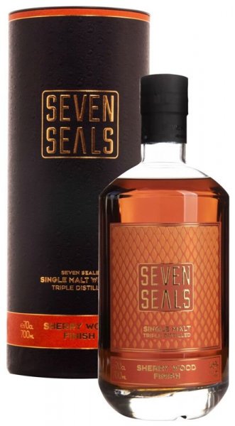 Виски "Seven Seals" Sherry Wood Finish Single Malt, in tube, 0.7 л