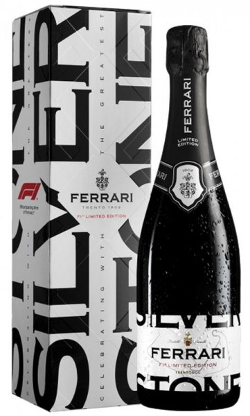 Игристое вино Ferrari, Brut "Formula 1", Trento DOC, gift box "Silverstone"