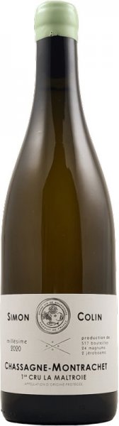 Вино Simon Colin, Chassagne-Montrachet 1-er Cru "La Maltroie" AOC, 2020