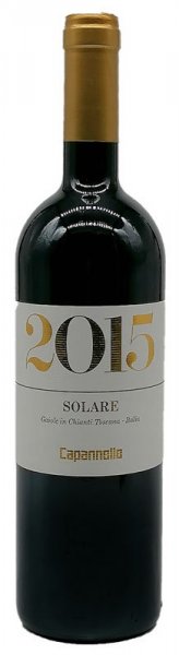 Вино Capannelle, "Solare" Vino da Tavola di Toscana Rosso IGT Sangiovese, 2015