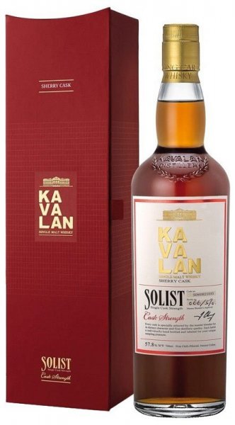 Виски Kavalan, "Solist" Sherry Cask (57,8%), gift box, 0.7 л
