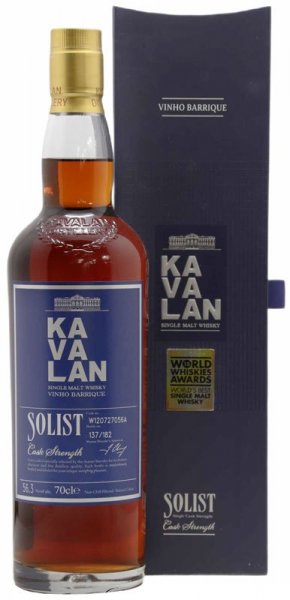 Виски Kavalan, "Solist" Vinho Barrique (56,3%), gift box, 0.7 л