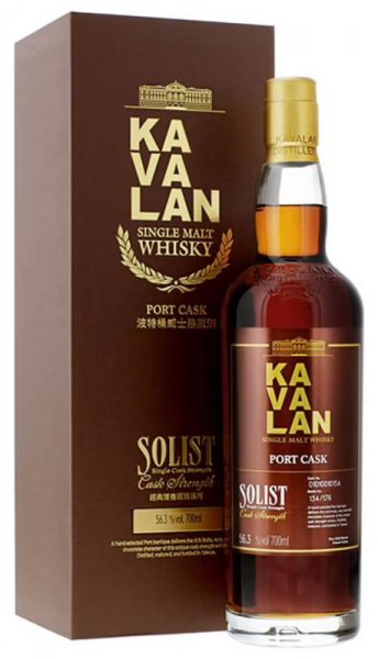 Виски Kavalan, "Solist" Port Cask (56,3%), gift box, 0.7 л