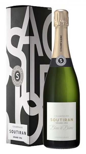 Шампанское Soutiran, Blanc de Blancs Grand Cru Brut, Champagne AOC, gift box