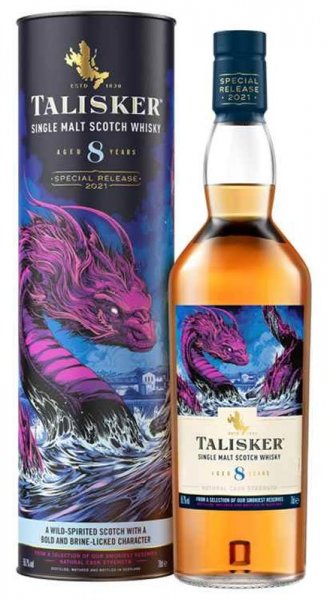 Виски "Talisker" 8 Years Old, Special Release 2021, in tube, 0.7 л