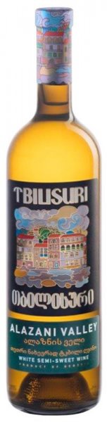 Вино "Tbilisuri" Alazani Valley, White Semi-Sweet, 2022