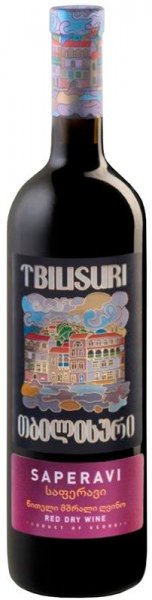 Вино "Tbilisuri" Saperavi, Red Dry, 2022