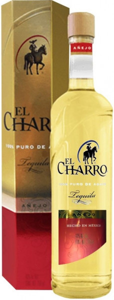 Текила "El Charro" Anejo, gift box, 0.75 л