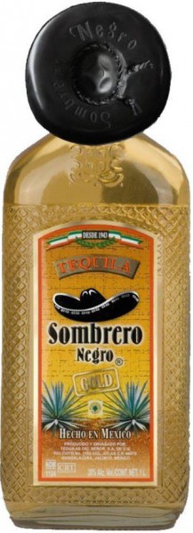 Текила "Sombrero Negro" Gold, 1 л