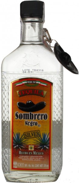 Текила "Sombrero Negro" Silver, 0.375 л