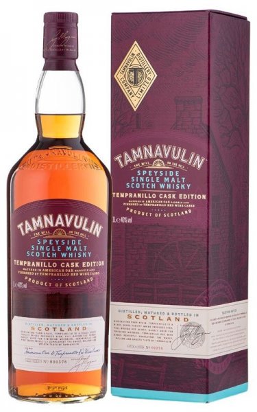 Виски "Tamnavulin" Tempranillo Cask Edition, gift box, 1 л
