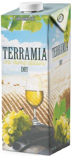 Вино "Terramia" Blanco Dry, Tetra Pak, 1 л