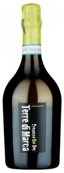 Игристое вино "Terre di Marca" Millesimato Extra Dry Prosecco Bio, Treviso DOC, 2021, 1.5 л