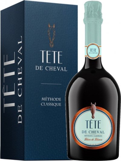 Игристое вино "Tete De Cheval" Blanc de Blancs, gift box