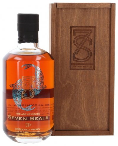 Виски Seven Seals "The Age of Pisces" Zodiac, Single Malt Whisky, wooden box, 0.5 л