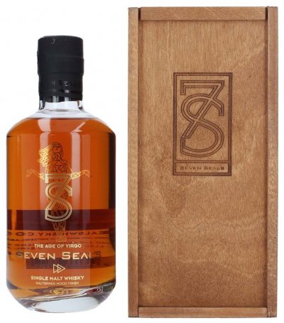 Виски Seven Seals "The Age of Virgo" Zodiac, Single Malt Whisky, wooden box, 0.5 л