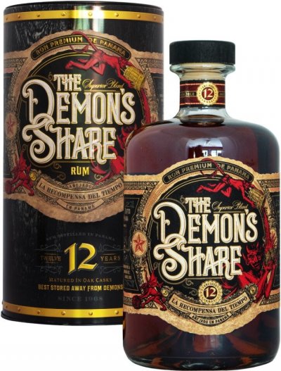 Ром "The Demon's Share" 12 Years Old, in tube, 0.7 л