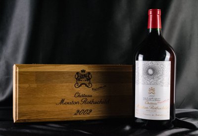 Вино Chateau Mouton Rothschild Pauillac Double Magnum, 2002, in wooden box, 3 л