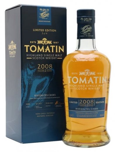 Виски Tomatin, "Limited Edition" French Collection, Rivesaltes Casks, 2008, gift box, 0.7 л