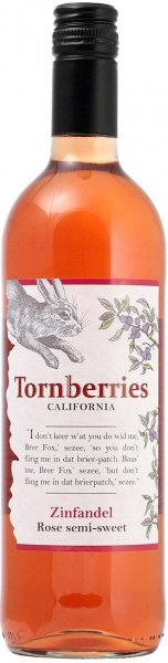 Вино "Tornberries" Zinfandel Rose, 2020