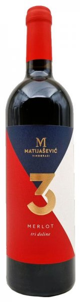Вино Matijasevic, "Tri Doline" Merlot, 2020