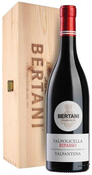 Вино Bertani, Valpolicella Ripasso "Valpantena" DOC, 2020, wooden box, 1.5 л