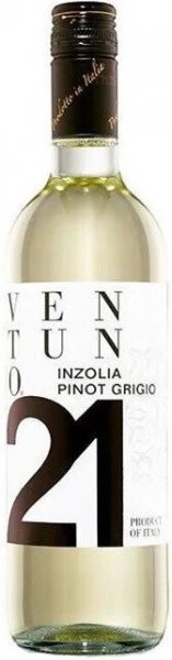 Вино "Ventuno 21" Inzolia Pinot Grigio, 2021